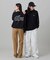 【オンライン限定】LACOSTE  オーバーサイズ 裏毛 バックプリント クルーネック スウェット