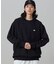 【オンライン限定】LACOSTE  オーバーサイズ 裏毛 バックプリント クルーネック スウェット