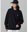 【オンライン限定】LACOSTE  オーバーサイズ 裏毛 バックプリント クルーネック スウェット