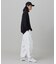 【オンライン限定】LACOSTE  オーバーサイズ 裏毛 バックプリント クルーネック スウェット