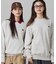 【オンライン限定】LACOSTE  オーバーサイズ 裏毛 バックプリント クルーネック スウェット