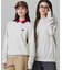 【オンライン限定】LACOSTE  オーバーサイズ 裏毛 バックプリント クルーネック スウェット