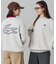 【オンライン限定】LACOSTE  オーバーサイズ 裏毛 バックプリント クルーネック スウェット
