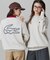 【オンライン限定】LACOSTE  オーバーサイズ 裏毛 バックプリント クルーネック スウェット