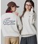 【オンライン限定】LACOSTE  オーバーサイズ 裏毛 バックプリント クルーネック スウェット