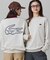 【オンライン限定】LACOSTE  オーバーサイズ 裏毛 バックプリント クルーネック スウェット