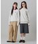 【オンライン限定】LACOSTE  オーバーサイズ 裏毛 バックプリント クルーネック スウェット