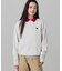 【オンライン限定】LACOSTE  オーバーサイズ 裏毛 バックプリント クルーネック スウェット
