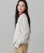 【オンライン限定】LACOSTE  オーバーサイズ 裏毛 バックプリント クルーネック スウェット
