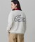 【オンライン限定】LACOSTE  オーバーサイズ 裏毛 バックプリント クルーネック スウェット