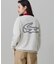 【オンライン限定】LACOSTE  オーバーサイズ 裏毛 バックプリント クルーネック スウェット