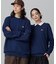 【オンライン限定】LACOSTE  オーバーサイズ 裏毛 バックプリント クルーネック スウェット