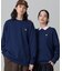 【オンライン限定】LACOSTE  オーバーサイズ 裏毛 バックプリント クルーネック スウェット