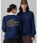 【オンライン限定】LACOSTE  オーバーサイズ 裏毛 バックプリント クルーネック スウェット