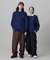 【オンライン限定】LACOSTE  オーバーサイズ 裏毛 バックプリント クルーネック スウェット