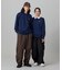 【オンライン限定】LACOSTE  オーバーサイズ 裏毛 バックプリント クルーネック スウェット