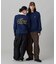 【オンライン限定】LACOSTE  オーバーサイズ 裏毛 バックプリント クルーネック スウェット