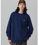 【オンライン限定】LACOSTE  オーバーサイズ 裏毛 バックプリント クルーネック スウェット