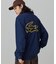 【オンライン限定】LACOSTE  オーバーサイズ 裏毛 バックプリント クルーネック スウェット