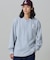 【オンライン限定】LACOSTE オーバーサイズ ワンポイント刺繍ロゴ ヘンリーネック長袖Tシャツ / ワッフルカットソー