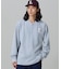 【オンライン限定】LACOSTE オーバーサイズ ワンポイント刺繍ロゴ ヘンリーネック長袖Tシャツ / ワッフルカットソー