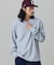 【オンライン限定】LACOSTE オーバーサイズ ワンポイント刺繍ロゴ ヘンリーネック長袖Tシャツ / ワッフルカットソー