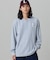 【オンライン限定】LACOSTE オーバーサイズ ワンポイント刺繍ロゴ ヘンリーネック長袖Tシャツ / ワッフルカットソー