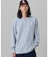【オンライン限定】LACOSTE オーバーサイズ ワンポイント刺繍ロゴ ヘンリーネック長袖Tシャツ / ワッフルカットソー