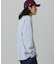 【オンライン限定】LACOSTE オーバーサイズ ワンポイント刺繍ロゴ ヘンリーネック長袖Tシャツ / ワッフルカットソー