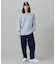 【オンライン限定】LACOSTE オーバーサイズ ワンポイント刺繍ロゴ ヘンリーネック長袖Tシャツ / ワッフルカットソー