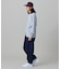 【オンライン限定】LACOSTE オーバーサイズ ワンポイント刺繍ロゴ ヘンリーネック長袖Tシャツ / ワッフルカットソー