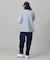 【オンライン限定】LACOSTE オーバーサイズ ワンポイント刺繍ロゴ ヘンリーネック長袖Tシャツ / ワッフルカットソー