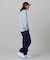 【オンライン限定】LACOSTE オーバーサイズ ワンポイント刺繍ロゴ ヘンリーネック長袖Tシャツ / ワッフルカットソー
