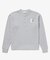 【オンライン限定】LACOSTE オーバーサイズ ワンポイント刺繍ロゴ ヘンリーネック長袖Tシャツ / ワッフルカットソー