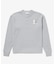 【オンライン限定】LACOSTE オーバーサイズ ワンポイント刺繍ロゴ ヘンリーネック長袖Tシャツ / ワッフルカットソー