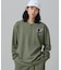 【オンライン限定】LACOSTE オーバーサイズ ワンポイント刺繍ロゴ ヘンリーネック長袖Tシャツ / ワッフルカットソー