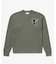 【オンライン限定】LACOSTE オーバーサイズ ワンポイント刺繍ロゴ ヘンリーネック長袖Tシャツ / ワッフルカットソー