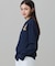 【オンライン限定】LACOSTE オーバーサイズ ワンポイント刺繍ロゴ ヘンリーネック長袖Tシャツ / ワッフルカットソー