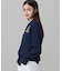 【オンライン限定】LACOSTE オーバーサイズ ワンポイント刺繍ロゴ ヘンリーネック長袖Tシャツ / ワッフルカットソー