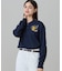 【オンライン限定】LACOSTE オーバーサイズ ワンポイント刺繍ロゴ ヘンリーネック長袖Tシャツ / ワッフルカットソー