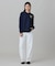 【オンライン限定】LACOSTE オーバーサイズ ワンポイント刺繍ロゴ ヘンリーネック長袖Tシャツ / ワッフルカットソー