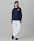 【オンライン限定】LACOSTE オーバーサイズ ワンポイント刺繍ロゴ ヘンリーネック長袖Tシャツ / ワッフルカットソー