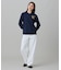 【オンライン限定】LACOSTE オーバーサイズ ワンポイント刺繍ロゴ ヘンリーネック長袖Tシャツ / ワッフルカットソー