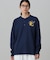 【オンライン限定】LACOSTE オーバーサイズ ワンポイント刺繍ロゴ ヘンリーネック長袖Tシャツ / ワッフルカットソー
