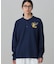 【オンライン限定】LACOSTE オーバーサイズ ワンポイント刺繍ロゴ ヘンリーネック長袖Tシャツ / ワッフルカットソー