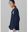 【オンライン限定】LACOSTE オーバーサイズ ワンポイント刺繍ロゴ ヘンリーネック長袖Tシャツ / ワッフルカットソー