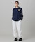 【オンライン限定】LACOSTE オーバーサイズ ワンポイント刺繍ロゴ ヘンリーネック長袖Tシャツ / ワッフルカットソー