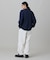 【オンライン限定】LACOSTE オーバーサイズ ワンポイント刺繍ロゴ ヘンリーネック長袖Tシャツ / ワッフルカットソー