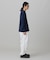 【オンライン限定】LACOSTE オーバーサイズ ワンポイント刺繍ロゴ ヘンリーネック長袖Tシャツ / ワッフルカットソー