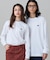 【オンライン限定】LACOSTE  オーバーサイズ 配色ラインリブ ロングスリーブTシャツ